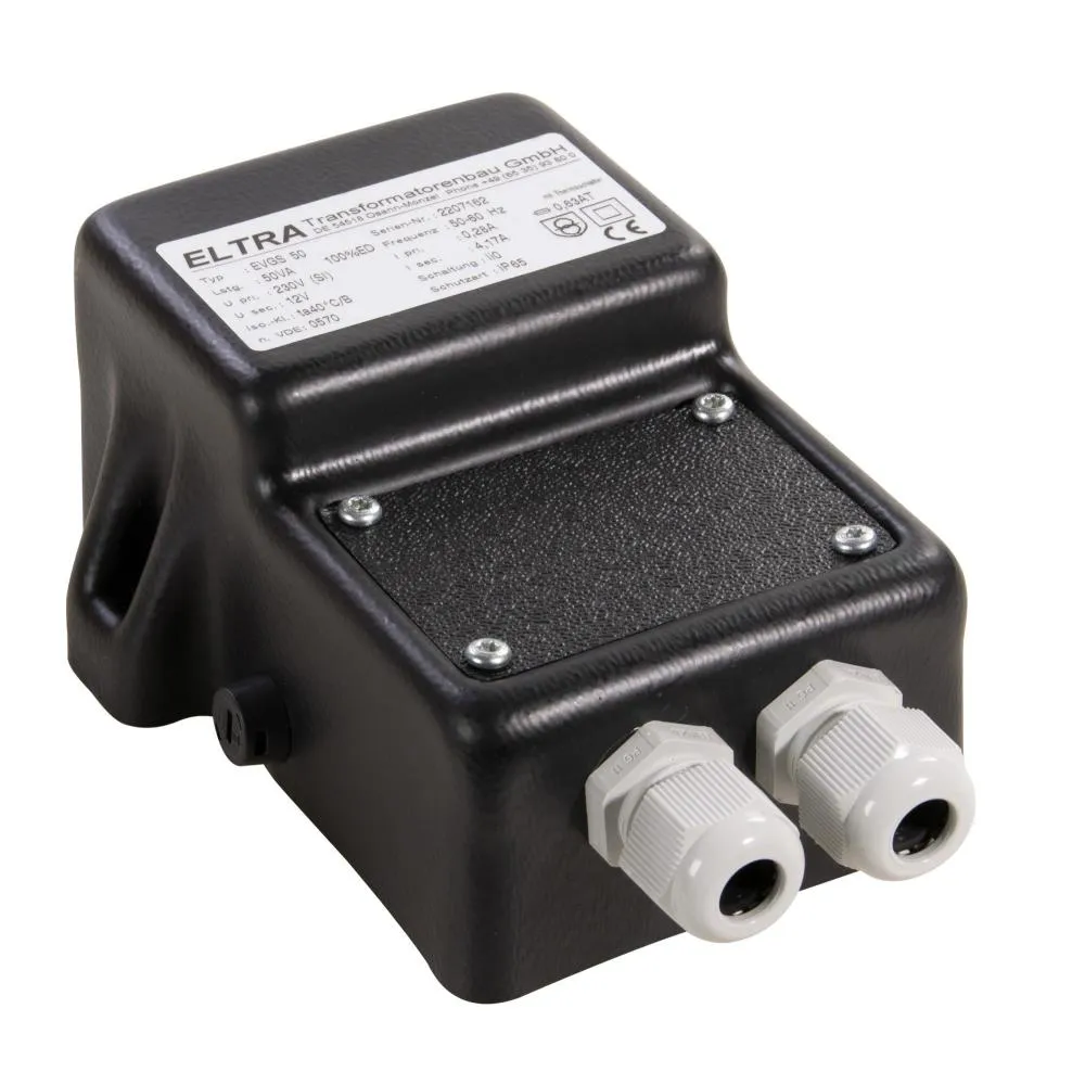 EVGS 600 transformator 600VA 230V-12V | 2 uitgangen