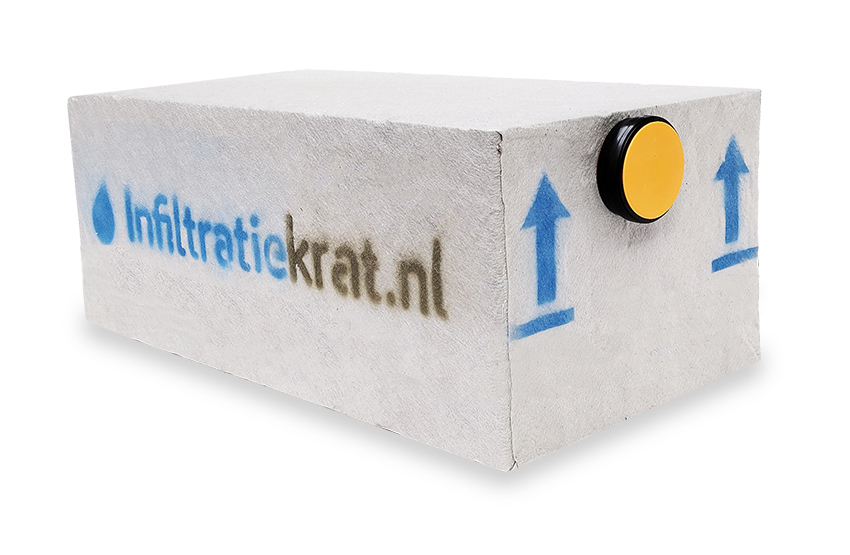 Infiltratiekrat 400 liter zwaar - 120 x 60 x 60 cm | 1 x 125 mm, ITK