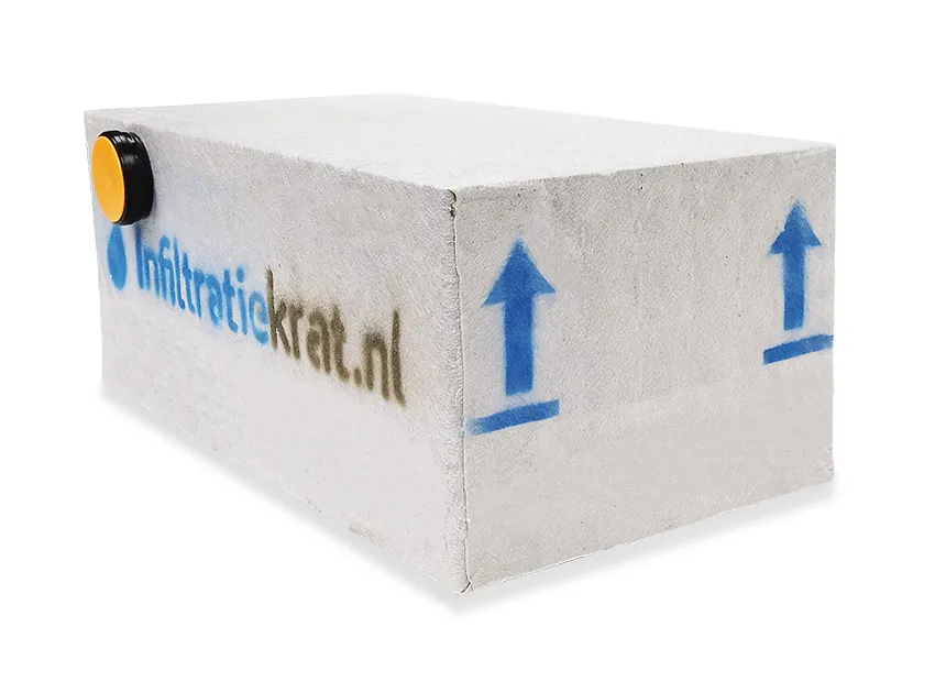 Infiltratiekrat 400 liter zwaar - 120 x 60 x 60 cm | 1 x 125 mm, ITK Infiltratiekrat 400 liter zwaar - 120 x 60 x 60 cm | 1 x 125 mm, ITK