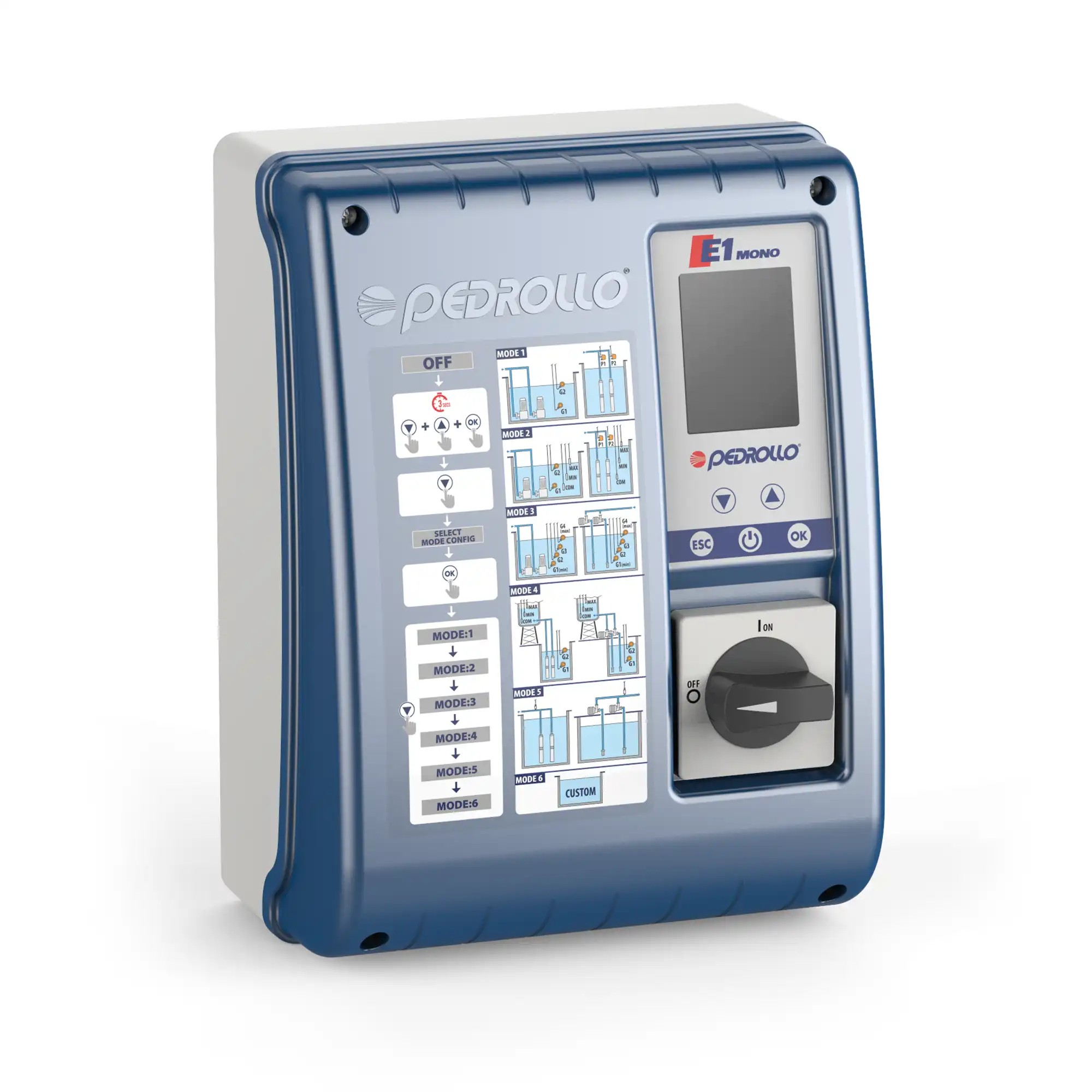 Pedrollo E1 MONO control box | 230V max. 18A