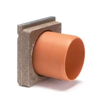 Anrin polymeerbeton eindstuk incl. uitloop voor KE-150 lijngoot - 22 cm