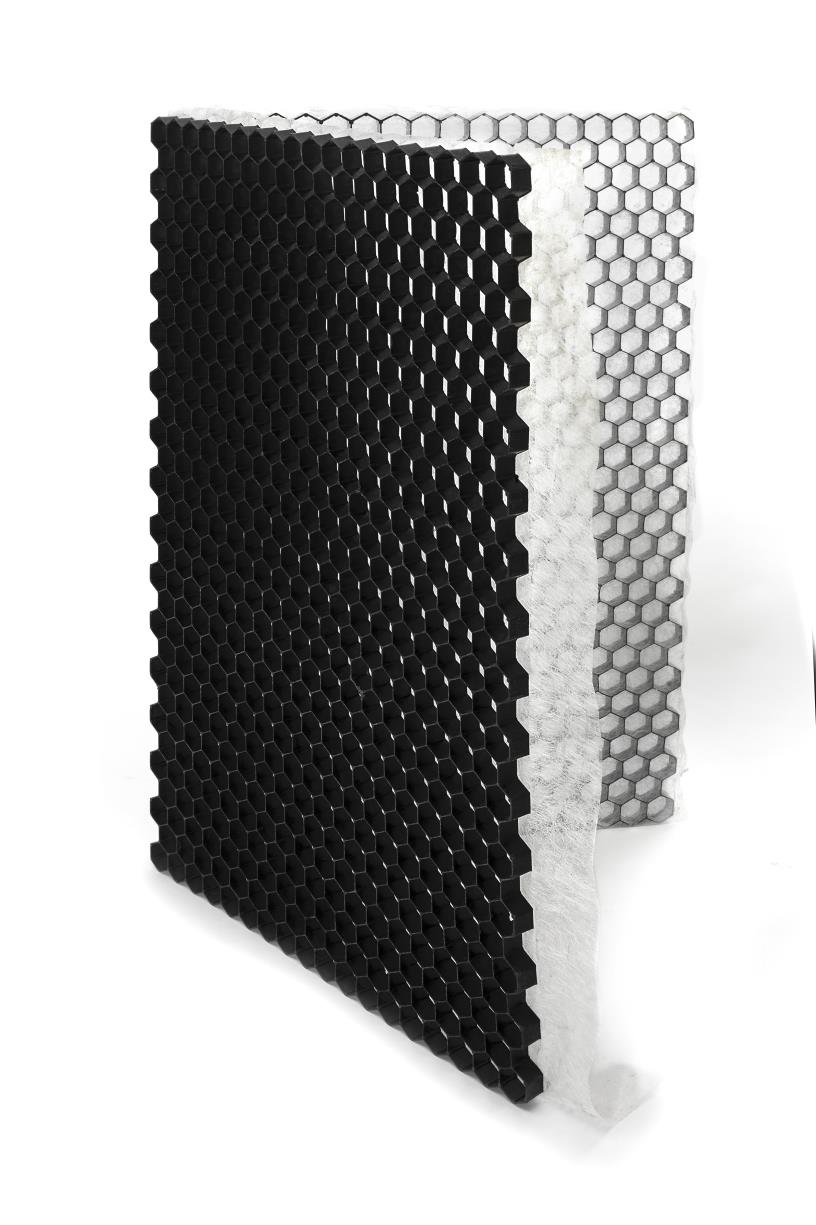 Grindplaat zwart ECCOgravel 160 x 120 x 4 cm | HDPE grindmatten