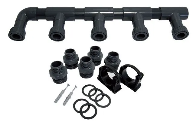 PVC verdeelstuk 6-weg & ingang PVC verdeelstuk 6-weg & ingang