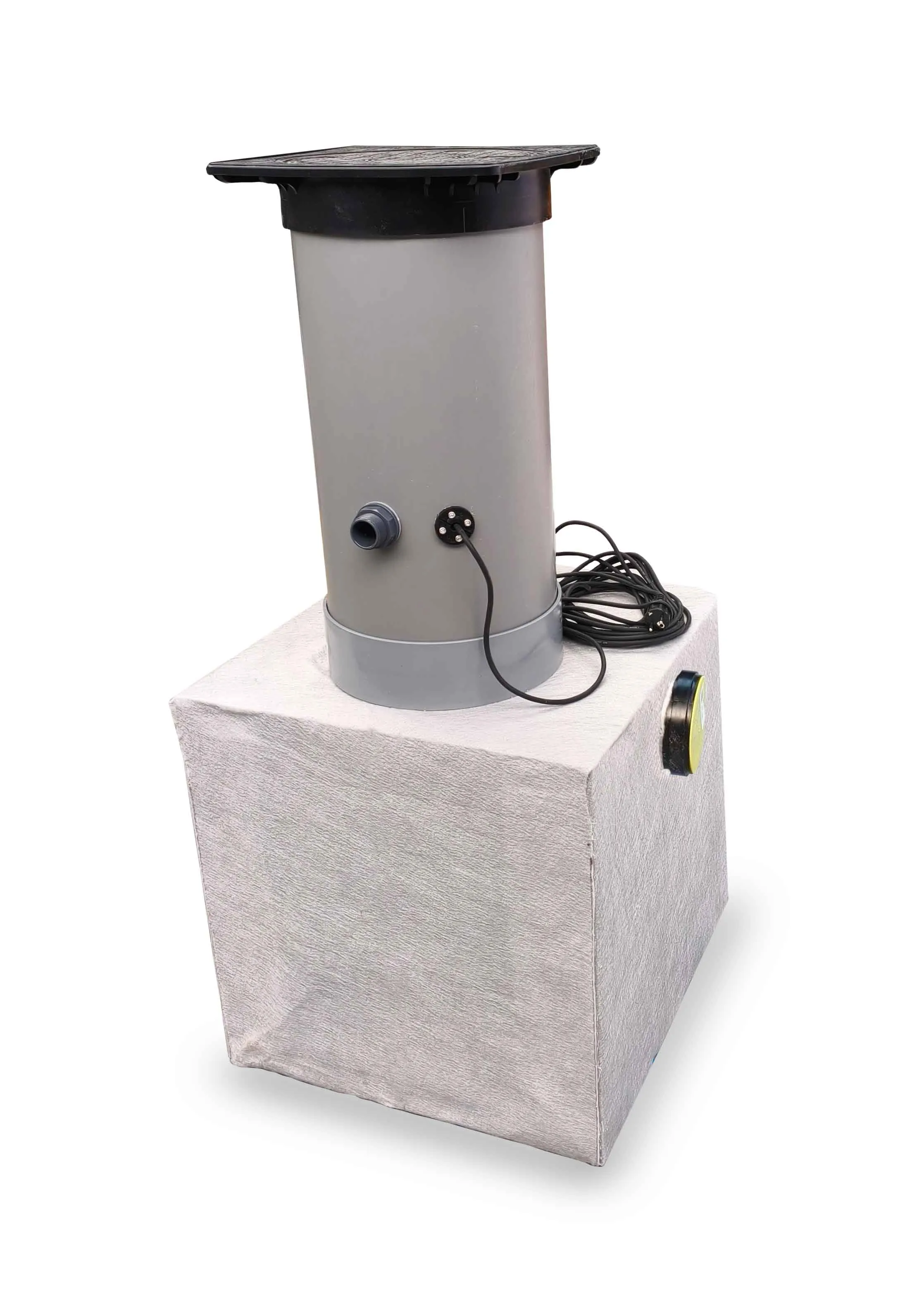 Drainage pompput 200 liter - installatiediepte op maat 100 - 120 cm