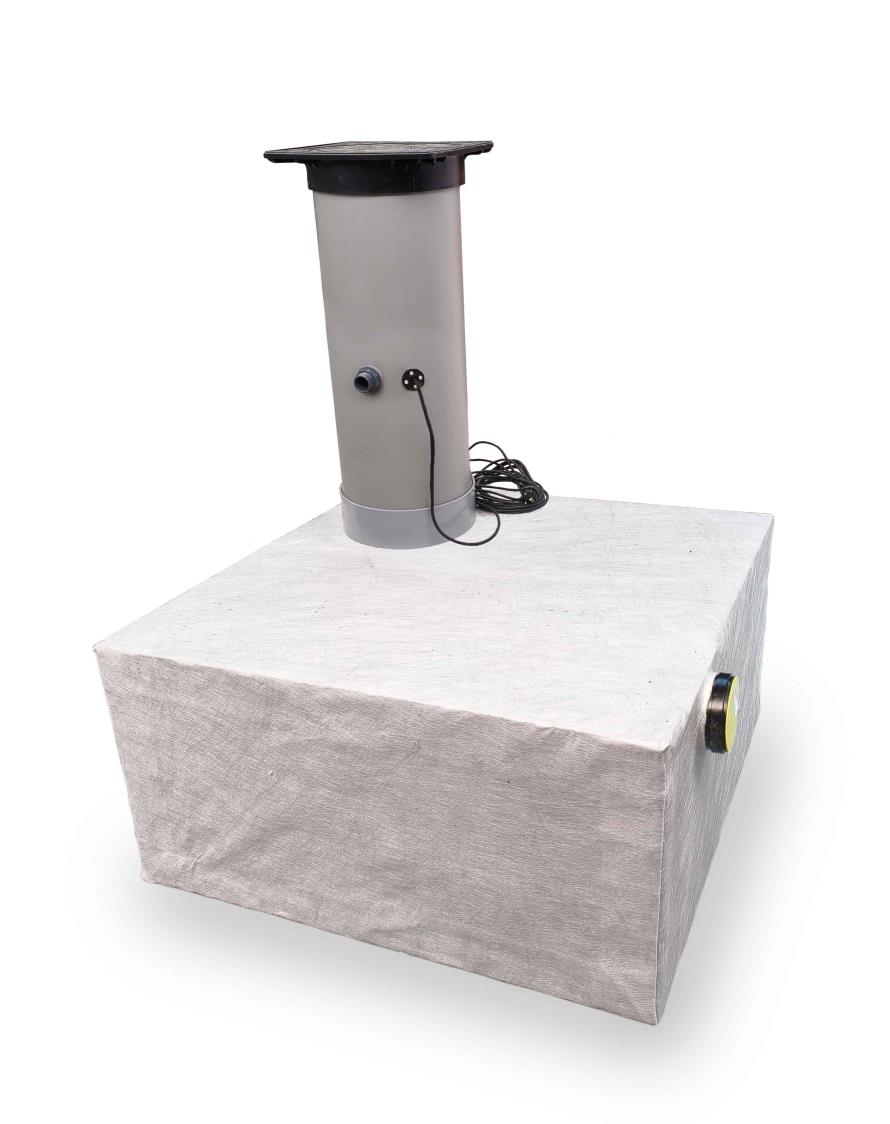 Drainage pompput 800 liter - installatiediepte op maat 130 - 160 cm