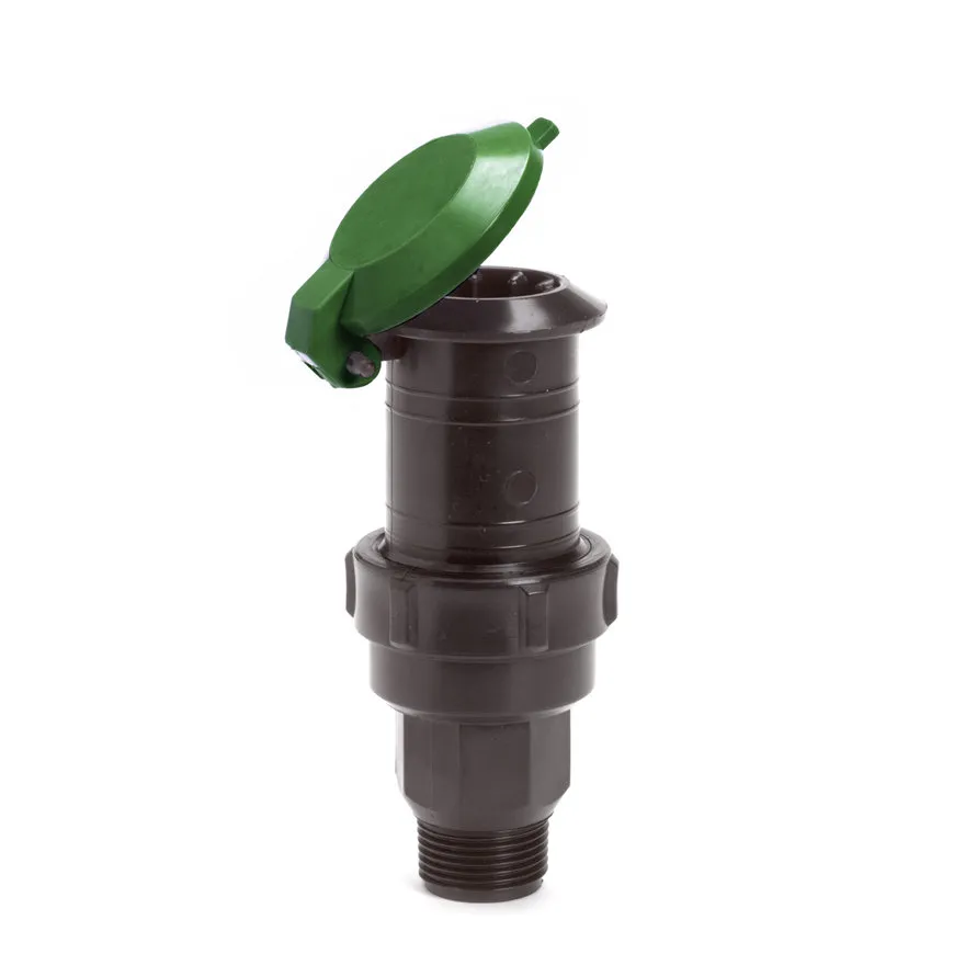 PP waterslot met klep, 1" buitendraad
