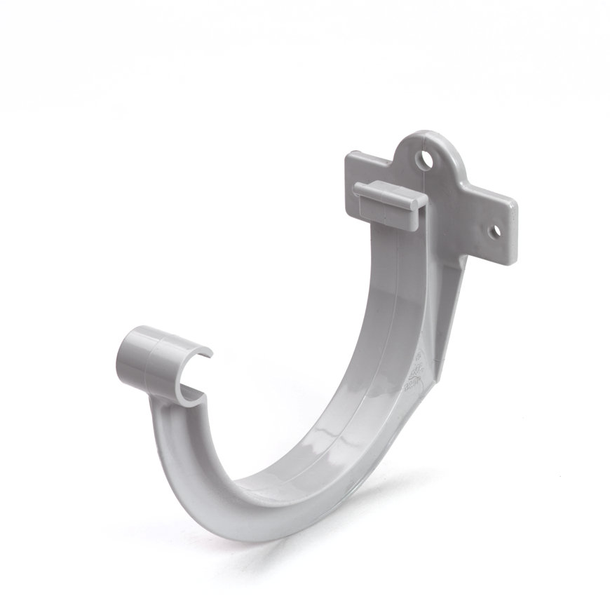 PVC mastgoot gootbeugel 115 mm, Grijs, Nicoll