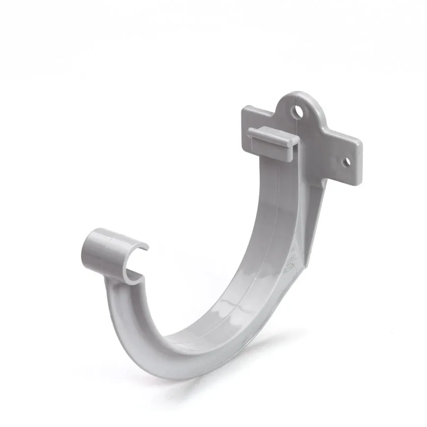 PVC mastgoot gootbeugel 115 mm, Grijs, Nicoll