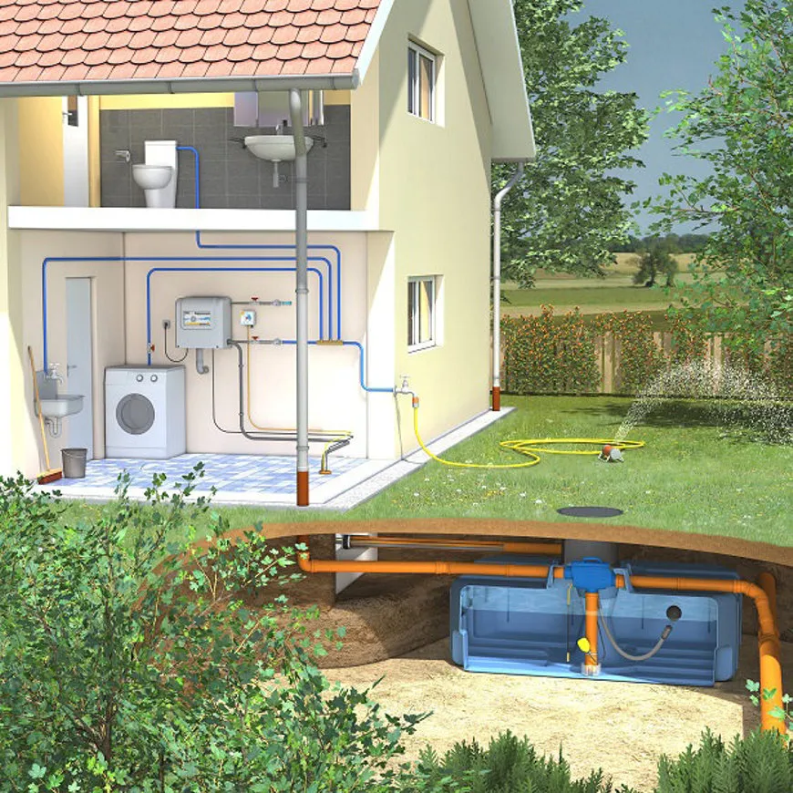 Regenwater hergebruiksysteem woning - 3000 liter  Regenwater hergebruiksysteem woning - 3000 liter