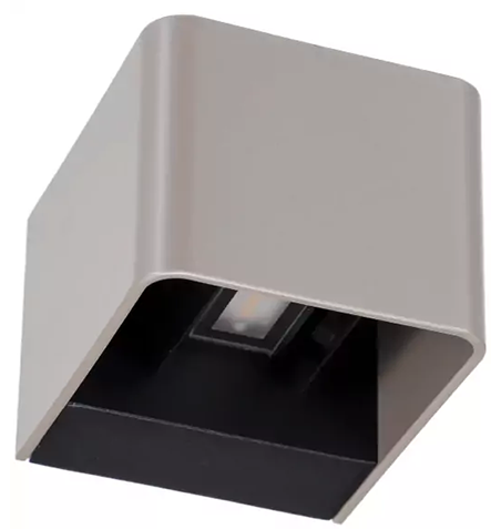 Suslight Sus Square Champagne LED wandlamp 24V