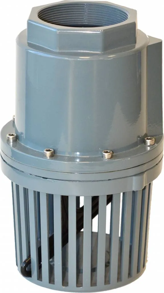 Voetklep 2'' met leegloophendel aluminium