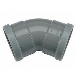 PVC bocht 45 graden 315 mm SN4 (2 x manchet)