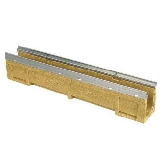 Anrin KE-100 lijngoot gegalv. rand, zonder rooster | 50 x 13,6 x 15 cm