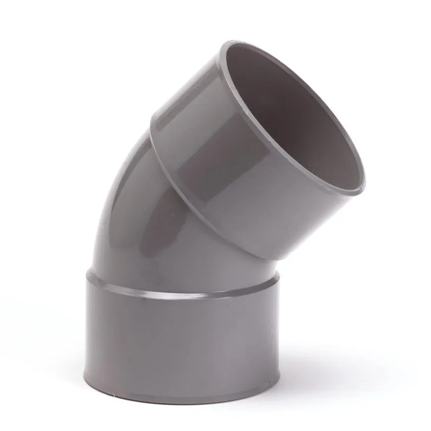 PVC HWA bocht 45 graden 80 mm (mof/mof)