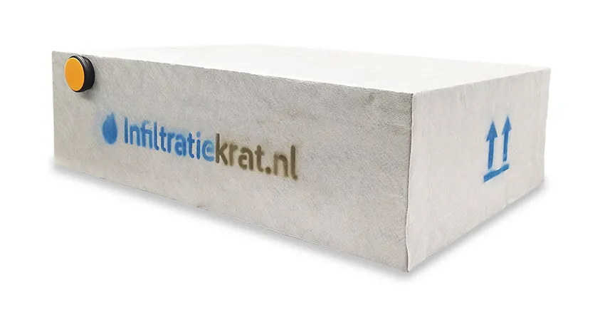Infiltratiekrat 1300 liter standaard - 180 x 120 x 60 cm | 1 x 125 mm, ITK Infiltratiekrat 1300 liter standaard - 180 x 120 x 60 cm | 1 x 125 mm, ITK