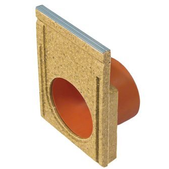 Anrin polymeerbeton eindstuk met uitloop voor KE-200 lijngoot - 29 cm hoog