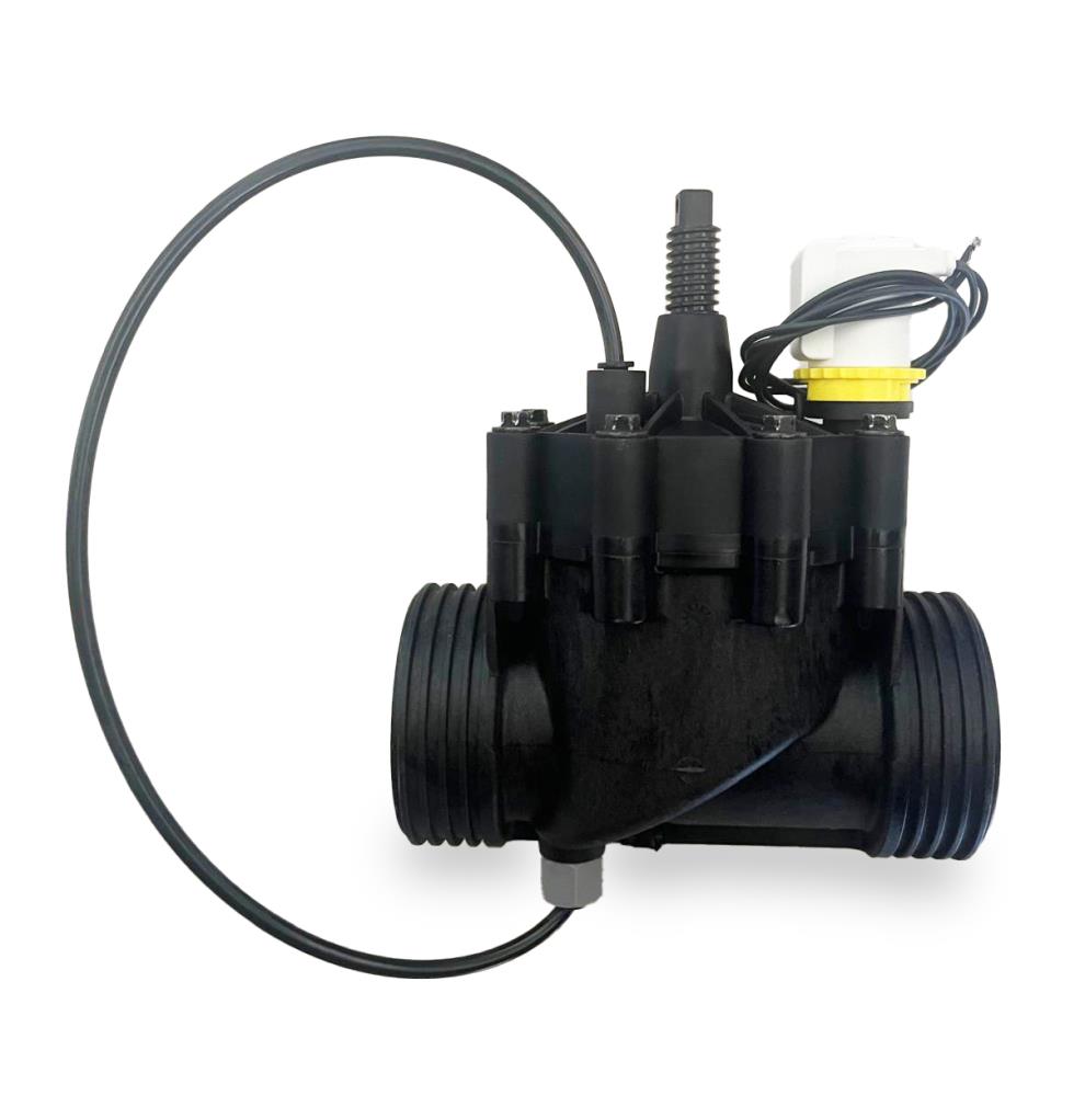 RPE vuilwater afsluiter met flowcontrol 1" - 24V