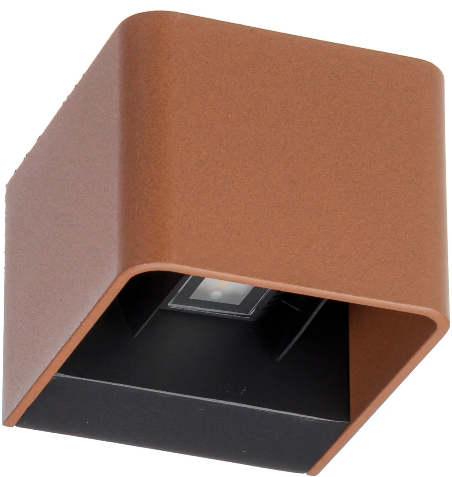 Suslight Sus Square Rust LED wandlamp 24V