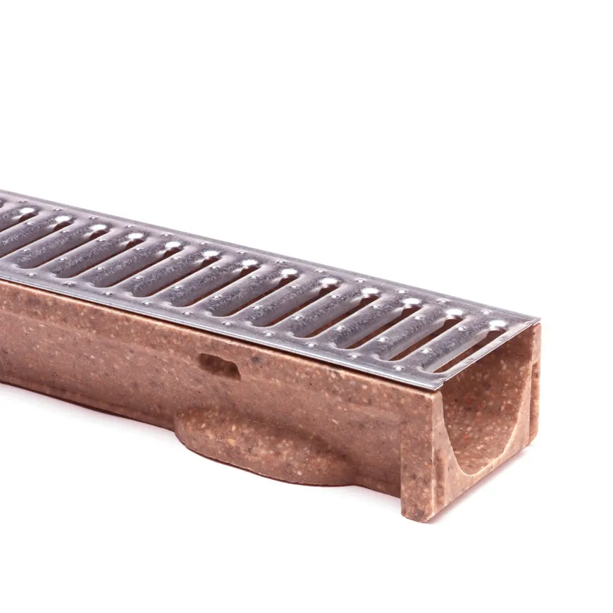 Anrin Self-ECO lijngoot met gegalv. sleufrooster | 100 x 12 x 8 cm