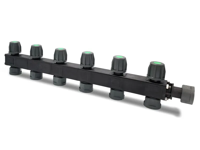 LEV Manifold verdeler 6-weg met kraan