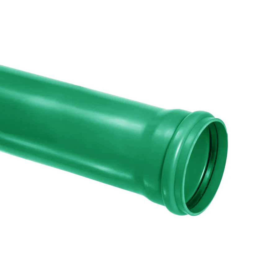 PVC afvoerbuis 160 mm SN8 groen met manchetmof L = 5 m