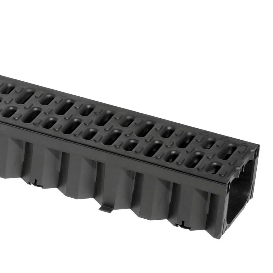 ACO Hexaline 2.0 lijngoot zwart incl. kunststof rooster | 100 x 12,9 x 8,2 cm ACO Hexaline 2.0 lijngoot zwart incl. kunststof rooster | 100 x 12,9 x 8,2 cm