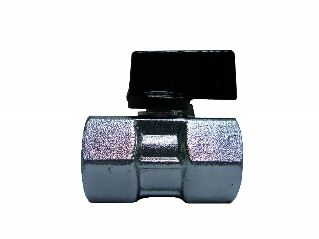 Mini kogelkraan messing 3/4'' 2 x binnendraad