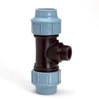 Tyleen T-stuk x buitendraad 63 mm x 2,5", Unidelta