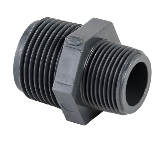 VDL PVC draadnippel 1 1/2'' x 1 1/4'' PN16