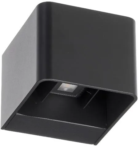 Suslight Sus Square Black LED wandlamp 230V