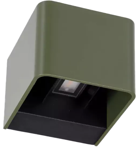 Suslight Sus Square Green LED wandlamp 24V