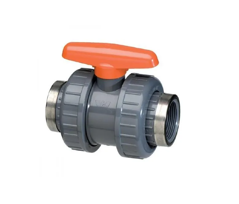 VDL PVC kogelkraan 1 1/4" - 2 x wartel binnendraad VDL PVC kogelkraan 1 1/4" - 2 x wartel binnendraad