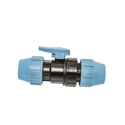 Tyleen kogelkraan 20 mm, 2 x klem, Unidelta Tyleen kogelkraan 20 mm, 2 x klem, Unidelta