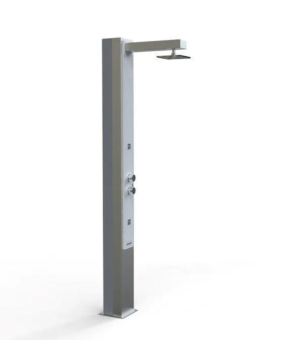 AstralPool Iguazu solar buitendouche mat RVS - warm/koud water AstralPool Iguazu solar buitendouche mat RVS - warm/koud water