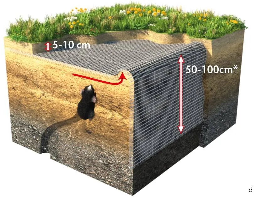 Mollenbarriere 400 G/M2 | L = 25 m B = 200 cm