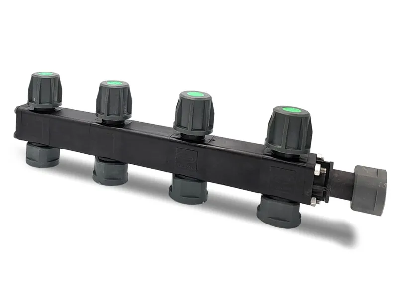 LEV Manifold verdeler 4-weg met kraan