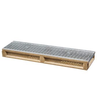 Anrin Self-200 lijngoot polyesterbeton met gegalv. mazenrooster 100 x 10 cm