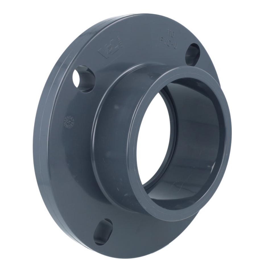 VDL PVC lijmflens 75 mm | 4 gaats