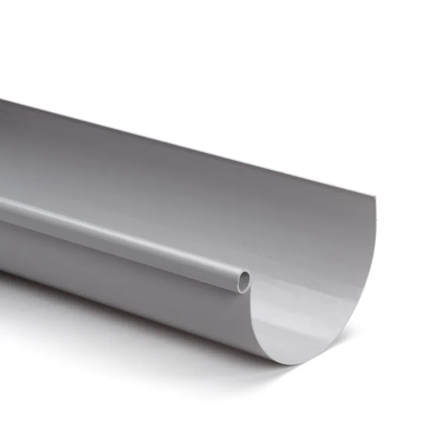PVC mastgoot 115 mm - 4  meter, Grijs, Nicoll | Dakgoot