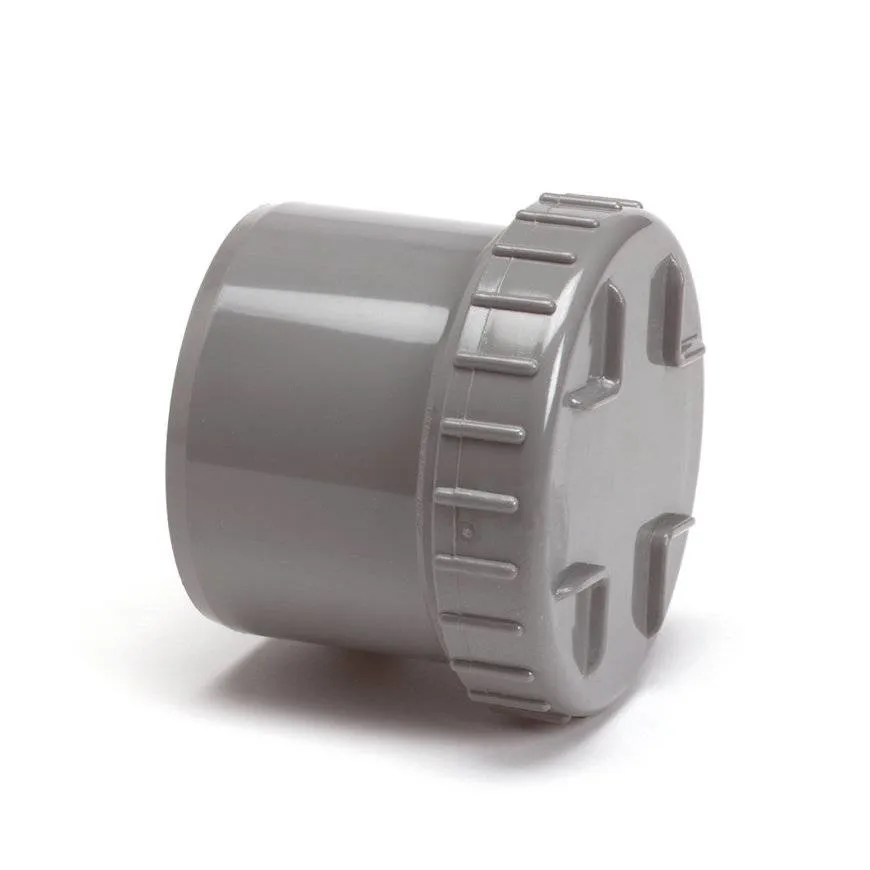 PVC eindstuk met schroefdeksel 40 mm (uitwendig lijm)