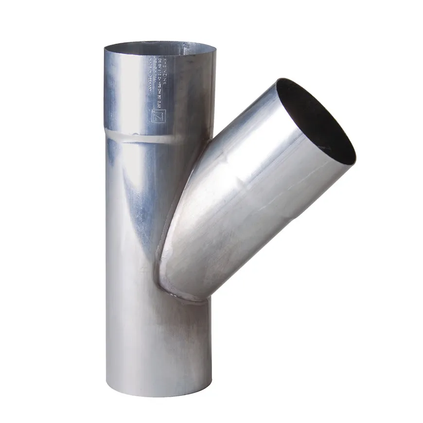 Zinken T-stuk 45 graden 80 mm (2x mof/spie)