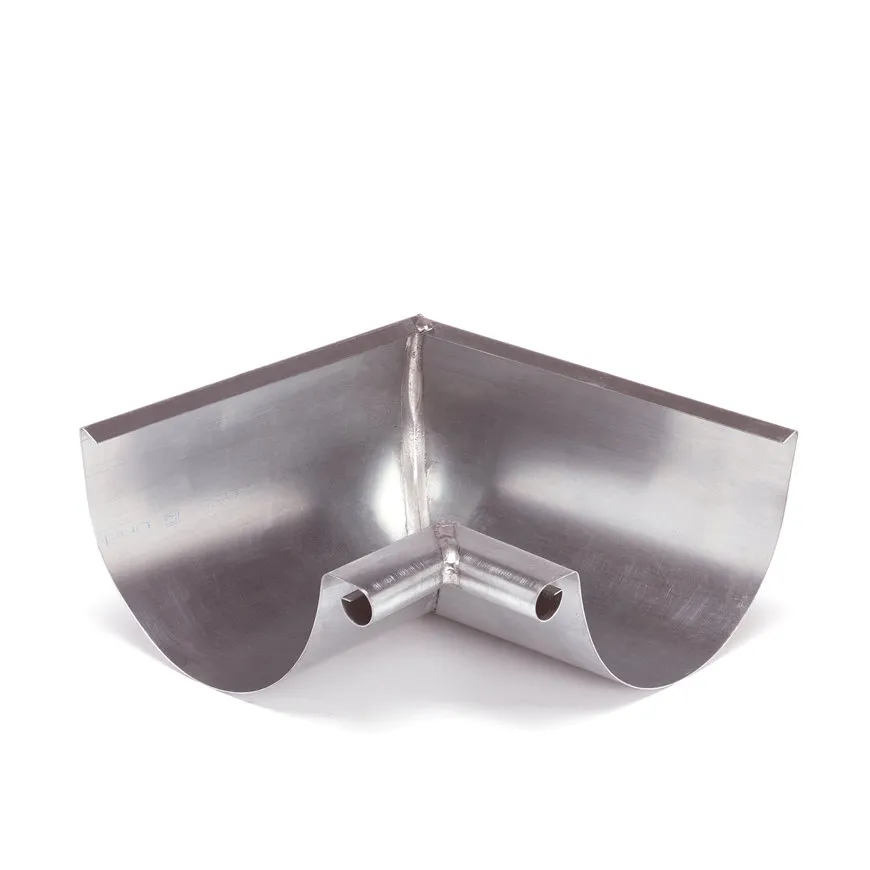 Zinken mastgoot binnenhoek 90° M30, 125 mm, NTZ