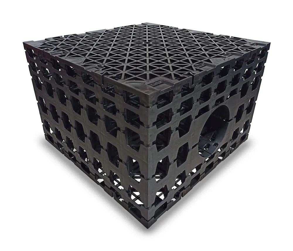 Infiltratiekrat 150 liter zwaar kaal - 60 x 60 x 40 cm | 2 x 175 mm, ITK