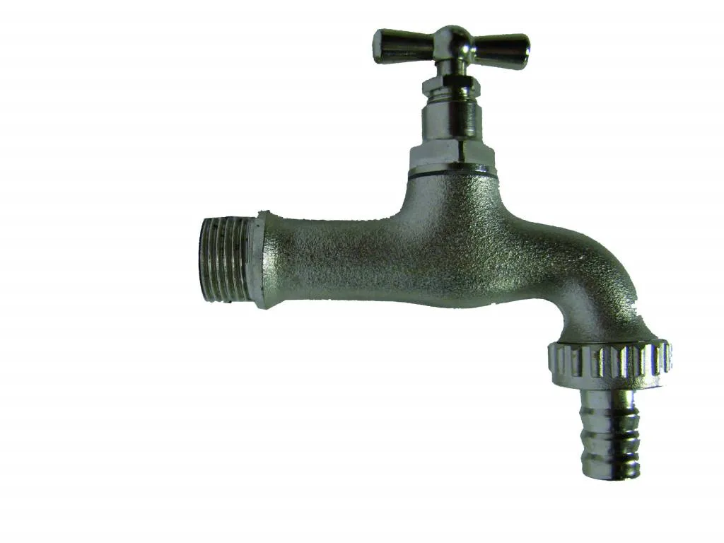 Messing tapkraan 1/2'' met wartel (chroom) Messing tapkraan 1/2'' met wartel (chroom)