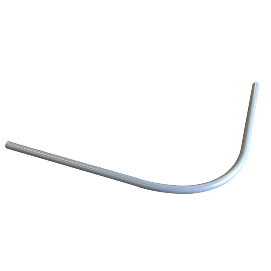 Invoerbocht 90 graden telecom grijs, 50 mm, H = 120 cm L = 3,5 m