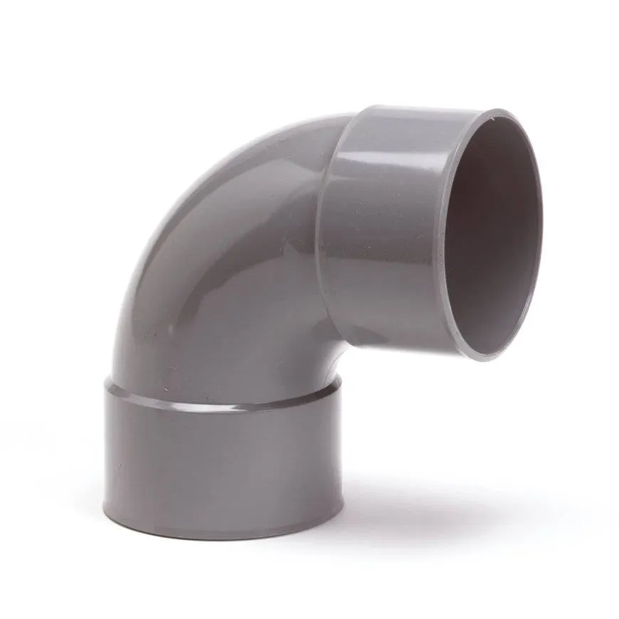 PVC bocht 88 graden 90 mm (mof/mof- lijm)