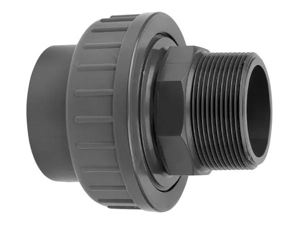 VDL PVC driedelige koppeling 75 mm x 2 1/2'' lijm- en buitendraadverbinding