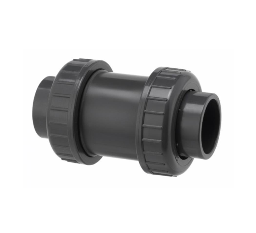 VDL PVC terugslagklep 75 mm - RVS veer / PN10