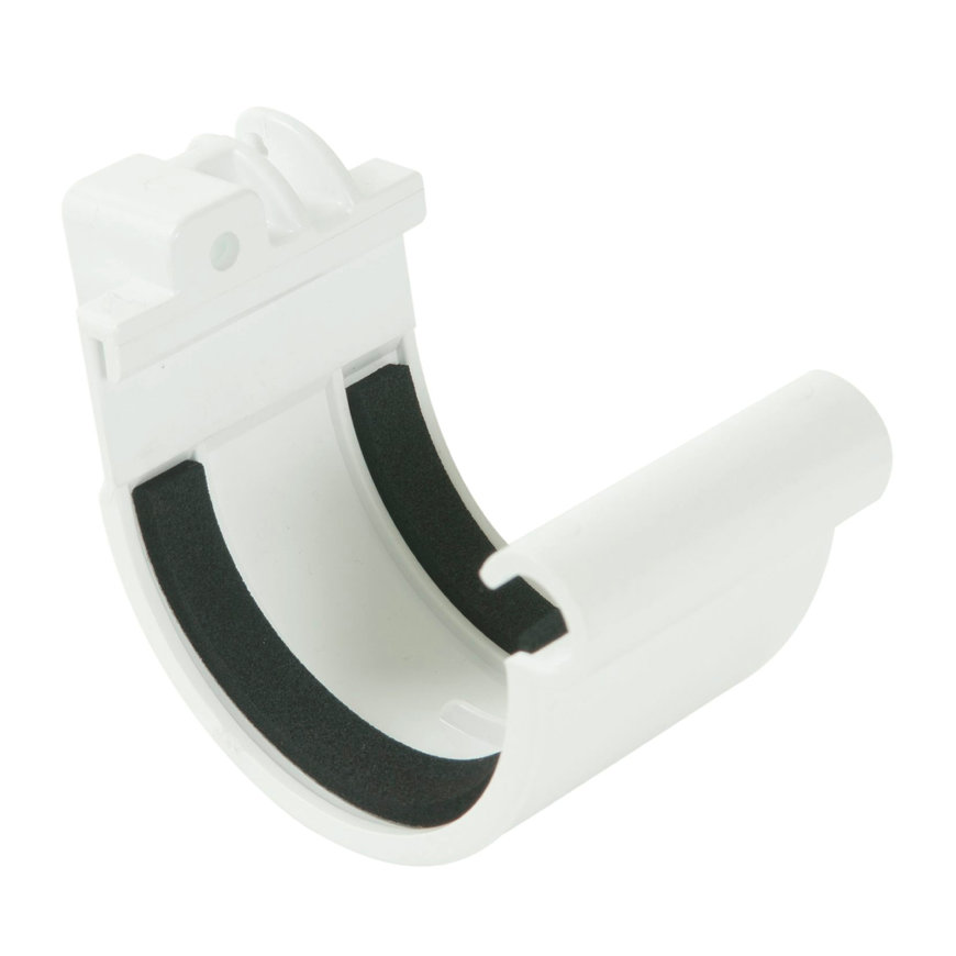 PVC mastgoot verbindingsstuk 70 mm, Wit, Nicoll