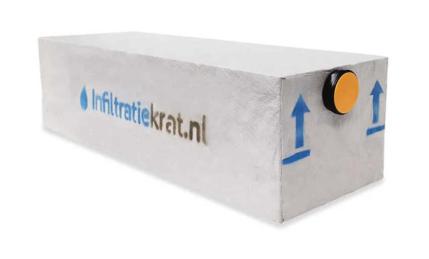 Infiltratiekrat 700 liter standaard - 180 x 60 x 60 cm | 1 x 125 mm, ITK Infiltratiekrat 700 liter standaard - 180 x 60 x 60 cm | 1 x 125 mm, ITK